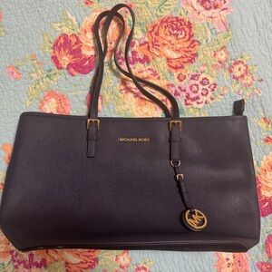 Michael Kors Navy Tote Bag